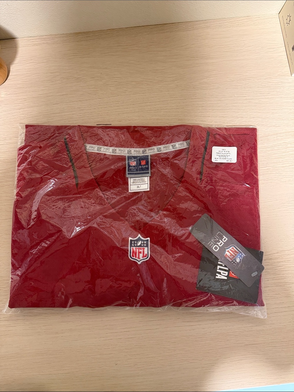 NFL Pro Line Arizona Cardinals Blank Football Jersey Men's 2XL Big & Tall Red